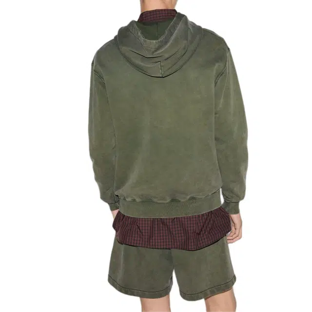 GUCCI FW24 Embroidered Cotton Sweatshirt Forest Green