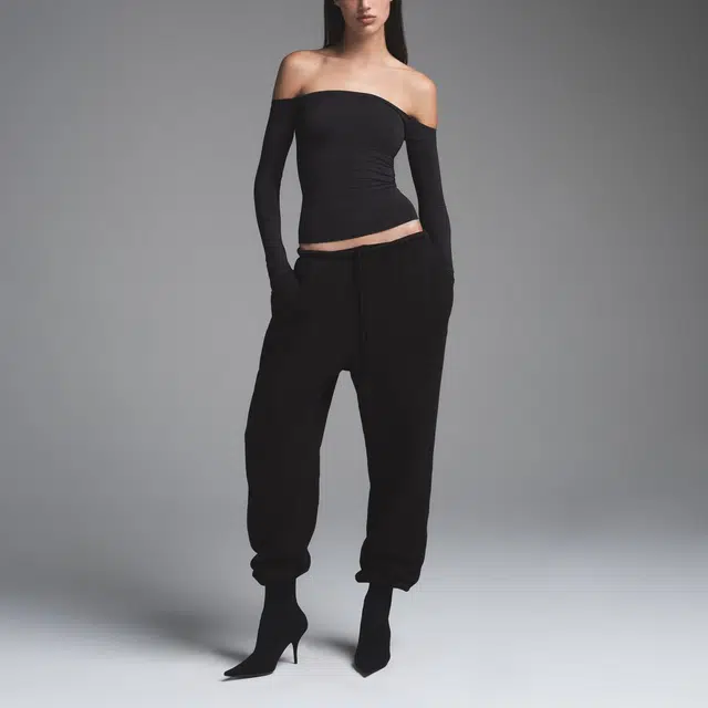 SKIMS FW24 VINTAGE FLEECE JOGGER WASHED ONYX