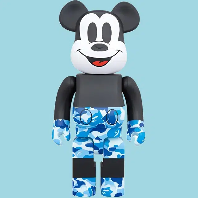 BERBRICK x BAPE BLACK MICKEY MOUSE 7cm28cm