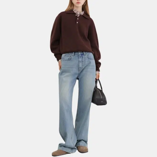 Dunst RELAXED WIDE JEANS LIGHT BLUE