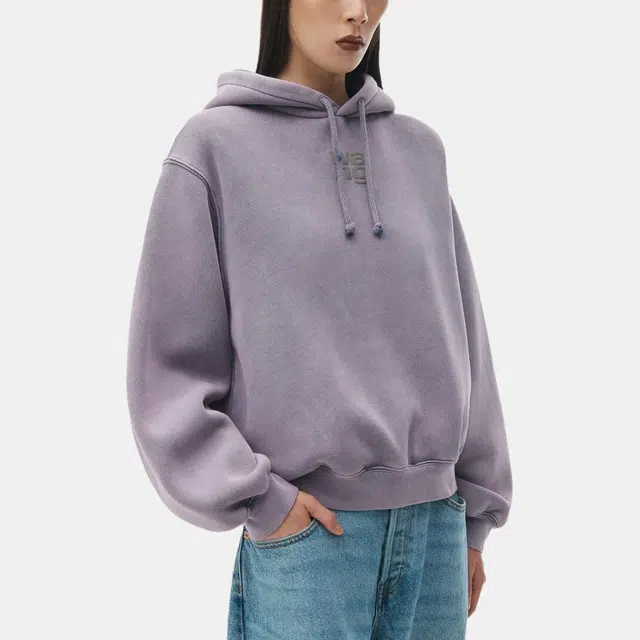 Alexander Wang SS24 Logo Hoodie Lavender