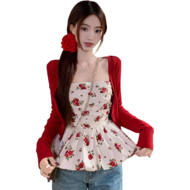 木清清 小众复古背心上衣抹胸 女款 花色