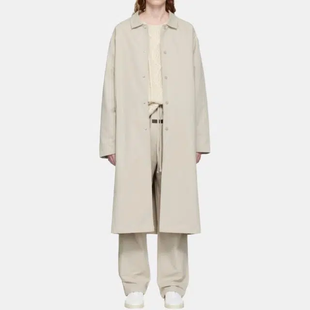 Fear of God Essentials FW22 Long Coat Smoke