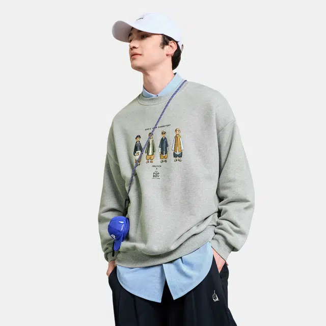 nautica white sail x POPBOY FW23 Logo