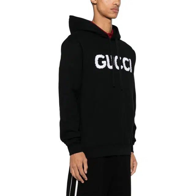 GUCCI FW24 Logo Hoodie Black