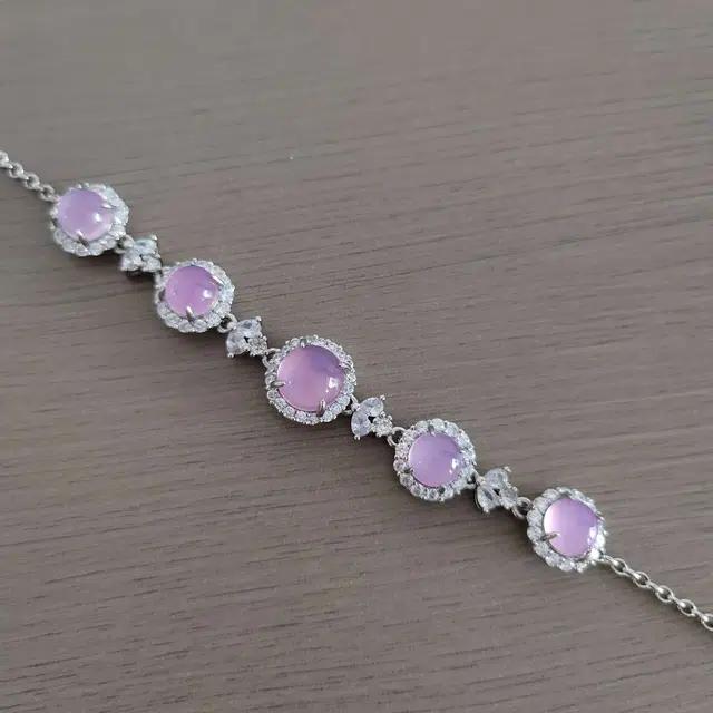 识恩 樱花粉桃花运粉紫爱丽丝多子多福 新中式轻奢高级感国潮复古风＃好运 玉髓 手链 女款