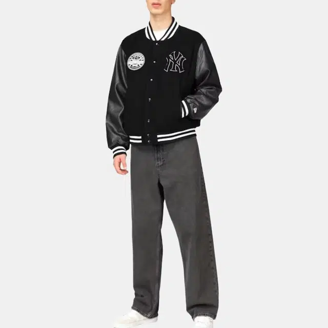 New Era Varsity Jacket Black