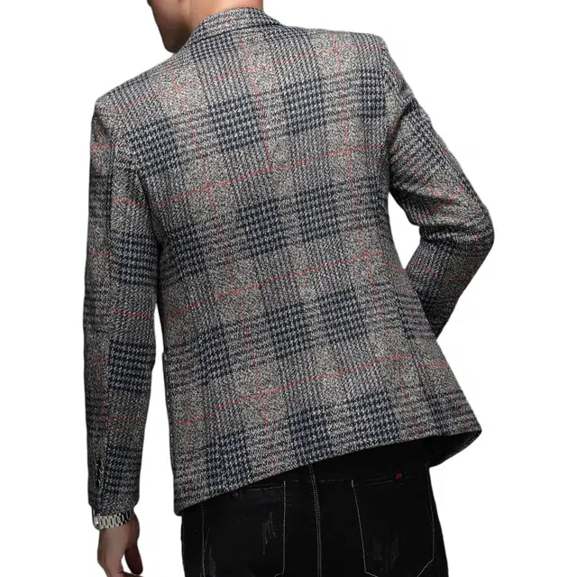 老爷车 春秋季男装经典时尚华丽商务潮流休闲时髦外套西装 男款