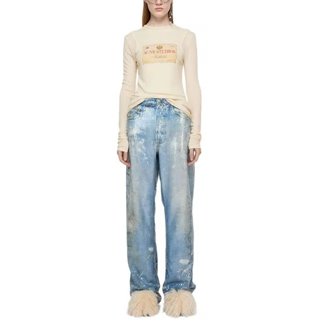 Acne Studios Double-Layered Long Sleeve Logo T