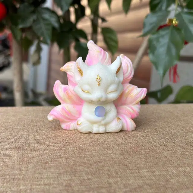 爵倾 抱球狐狸彩绘 象牙果 菩提 男女同款情侣款