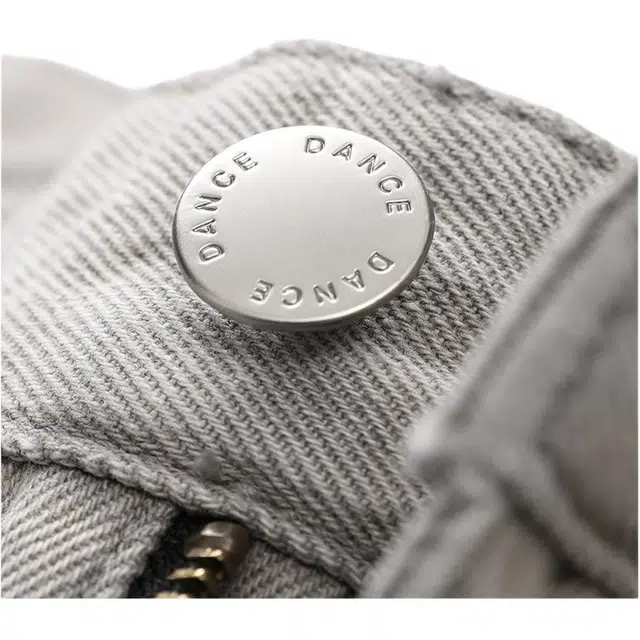 与狼共舞 水洗耐磨休闲弹力亲肤中腰直筒牛仔裤 男款 浅灰色