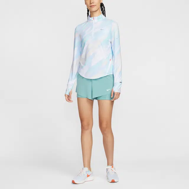 Nike AS W NK SWIFT DF HZ TOP AOP logo T