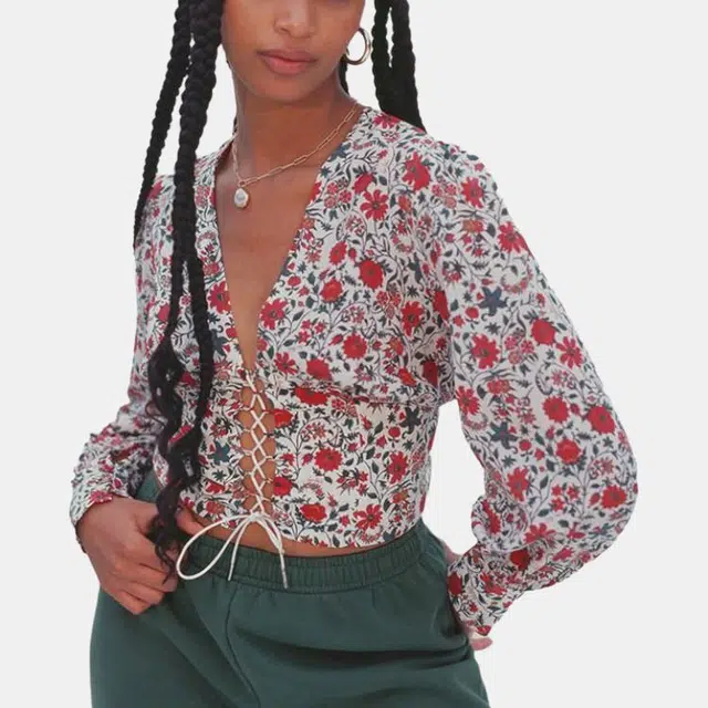 Realisation Par The Bennie White Batik Floral