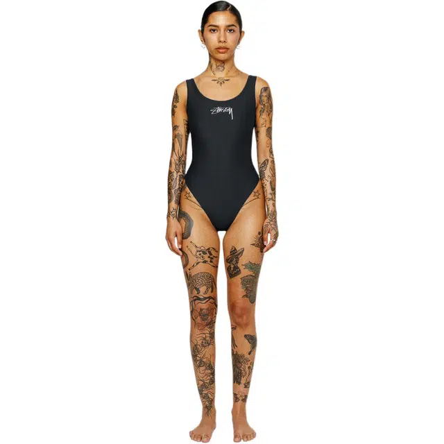Stussy SS24 SURF STOCK ONE PIECE SWIMSUIT logo