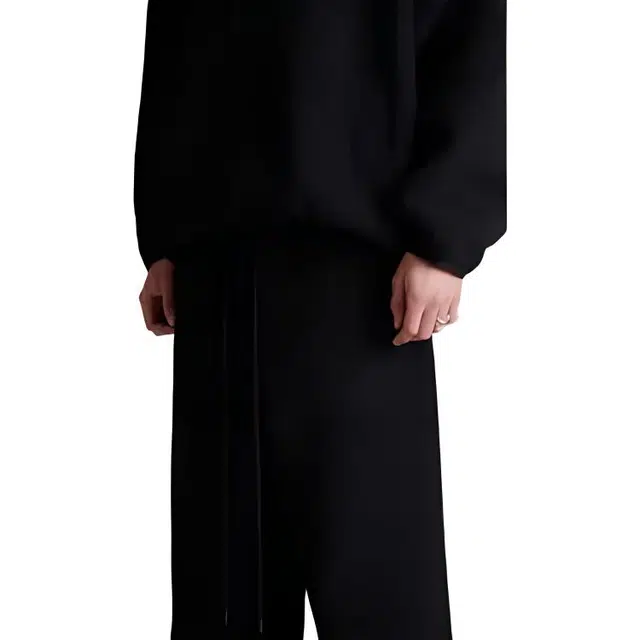 Fear of God Essentials SS24 drop2 Polar Fleece Pant Jet Black