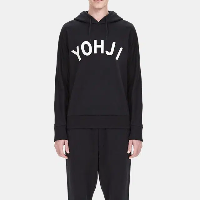 Y-3 YOHJI Logo Hoodie Black