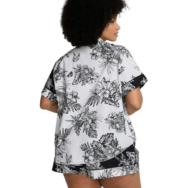 Victoria's Secret Solid color short sleeved elasticwhite