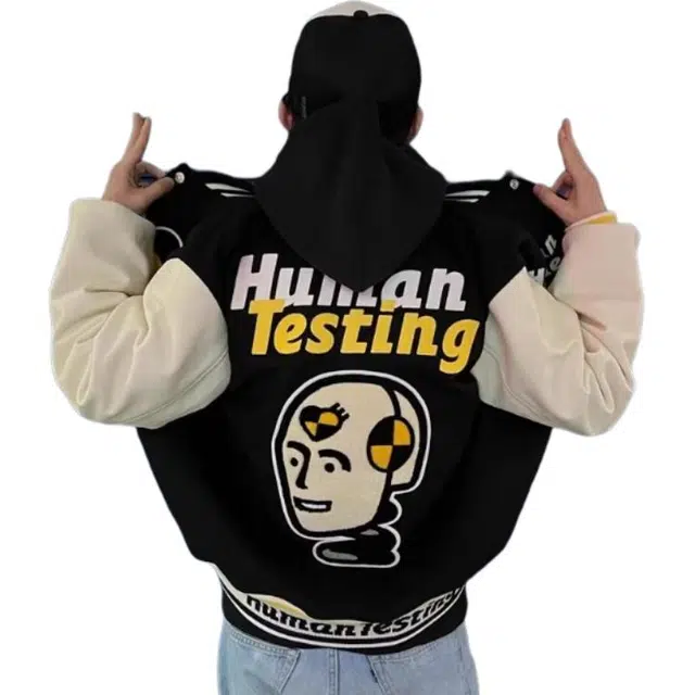 HUMAN MADE ASAP Rocky Human Testing Varsity Jacket