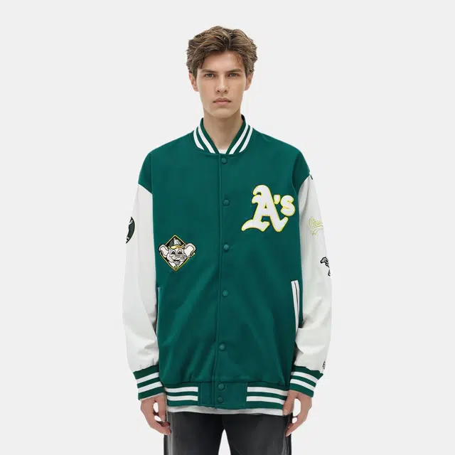 New Era x MLB Oakland Athletics Green Jacket