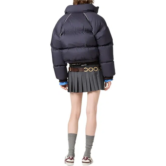 MIU MIU FW25 Logo Patch Down Jacket