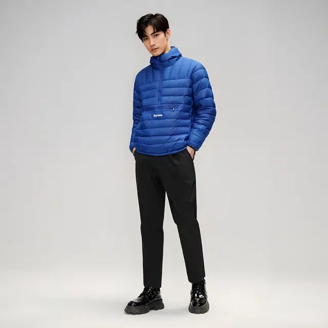 Supreme Micro Down Half Zip Hooded Pullover