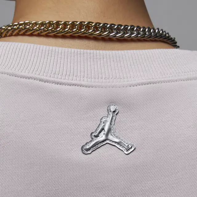 Jordan Brooklyn Fleece White Gold Purple