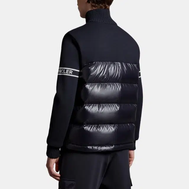 Moncler Padded Wool Blend Cardigan