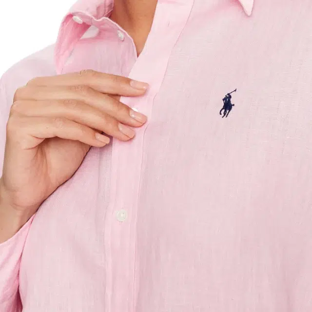 Polo Ralph Lauren Logo Button-Down Shirt Pink