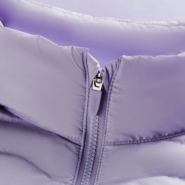 安踏儿童羽绒服 拼色拉链连帽舒适透气三合一保暖 满印/豆蔻紫 青少年