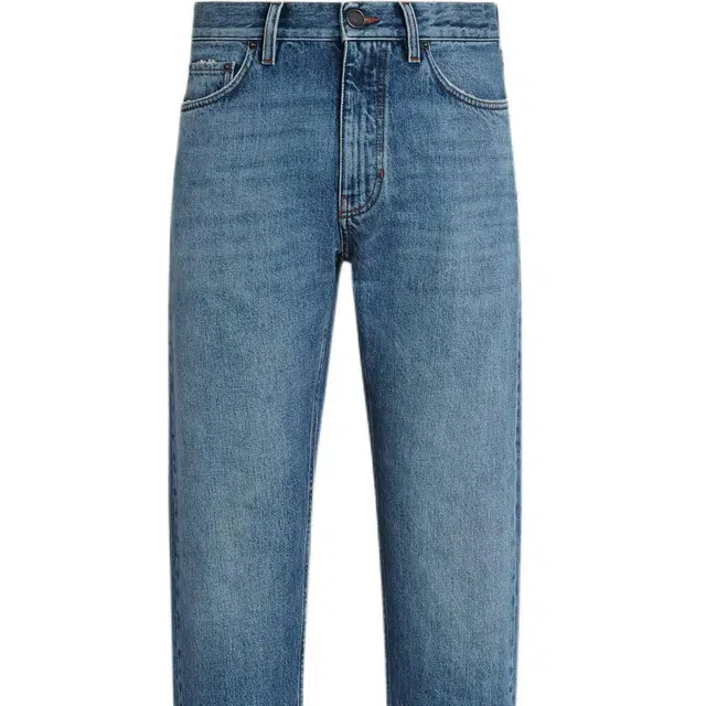 Zzegna Washed Slim Fit Cargo Jeans