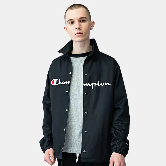 Champion Coach Jacket Black