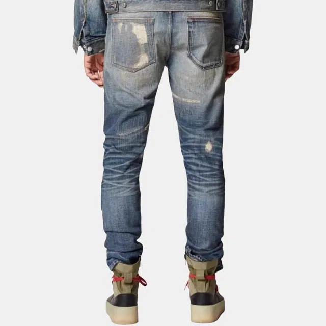 Fear of God Essentials Denim Jeans Distressed Indigo FW20