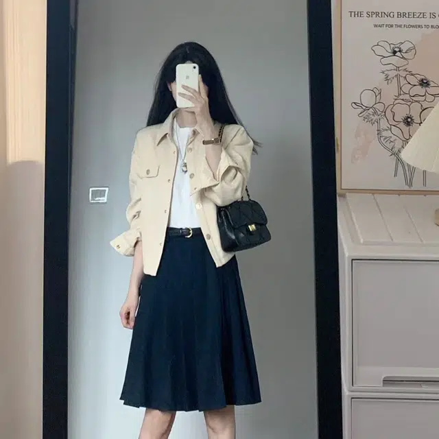 茵曼 法式通勤小香风休闲显瘦金扣上衣截短外套 女款