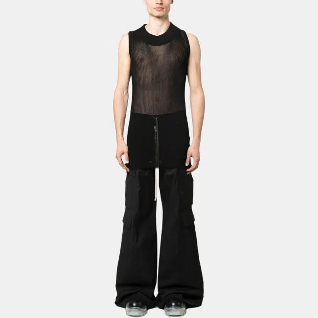 Rick Owens RO SS23 Black Flared Pants