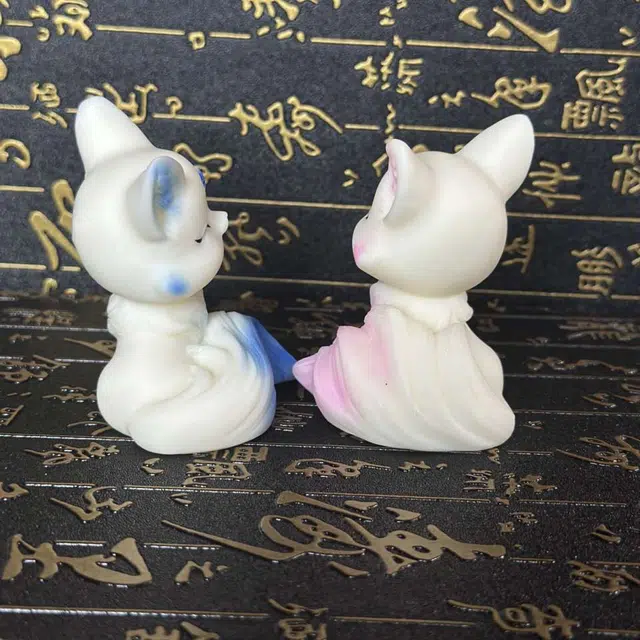 爵倾 左右狐狸（彩绘） 象牙果 菩提 男女同款情侣款