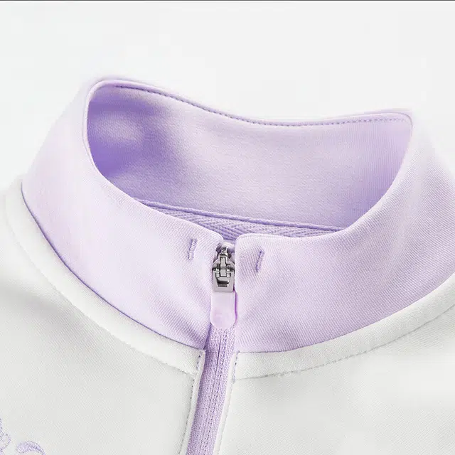 安踏儿童 半开领亲肤舒适针织运动卫衣 口袋紫中小童