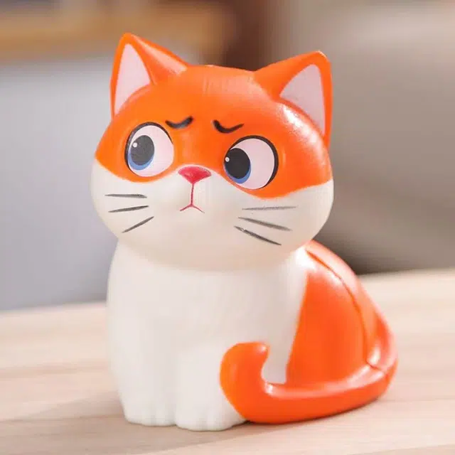 熊堡岛 猫咪系列 高颜值慢回弹捏泥感 萌趣可爱解压神器创意小众潮流设计 成人小孩无聊发呆感官玩具 捏捏乐