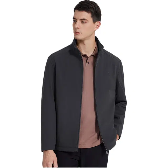 梦特娇 立领撞色时尚舒适经典复古棉服 男款