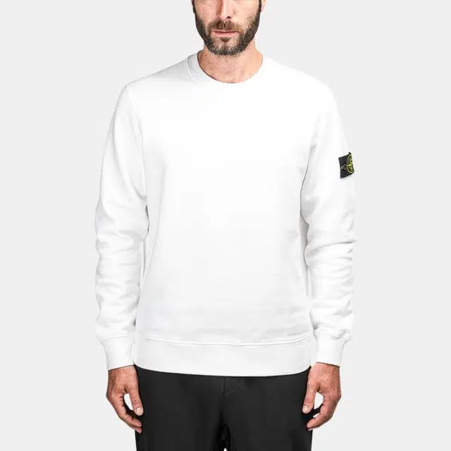 Stone Island Crewneck Sweatshirt White