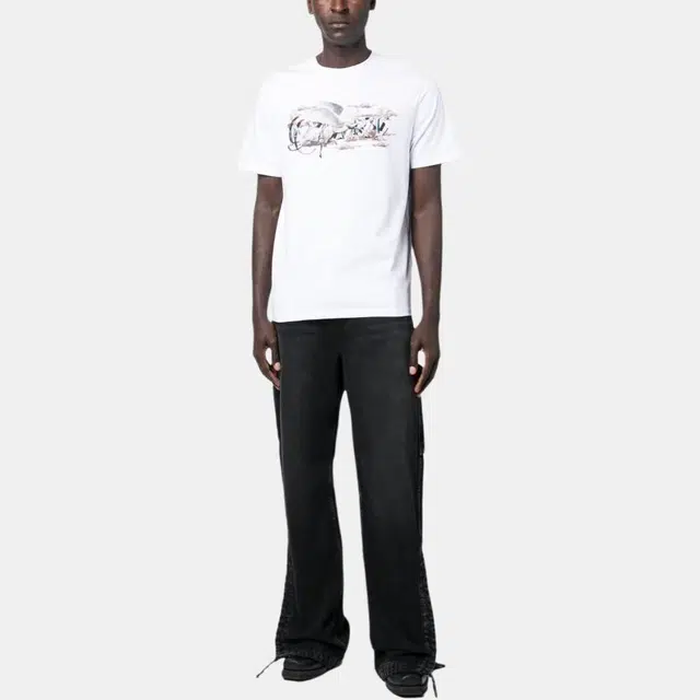 AMIRI Wide Leg Jeans Black