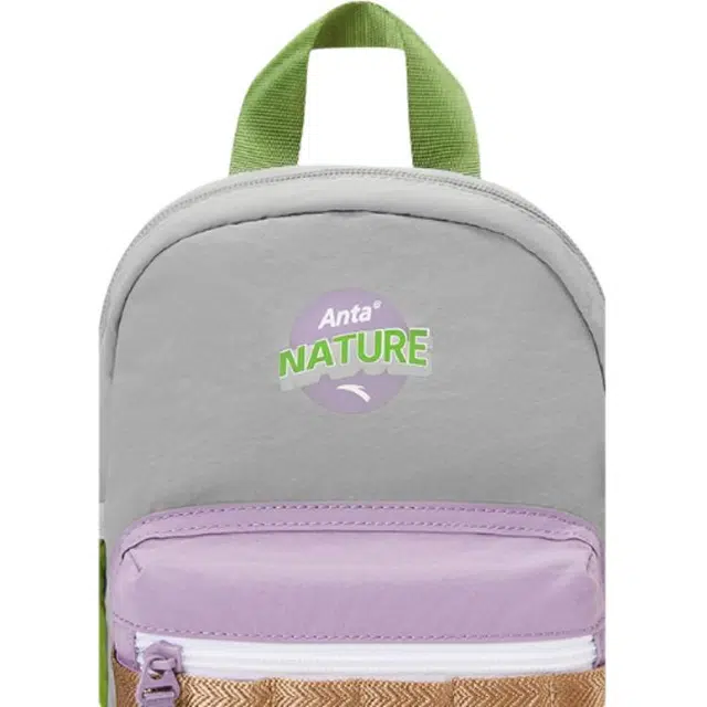 安踏儿童 拼色字母印花 织物 双肩包 常规 儿童款 多色