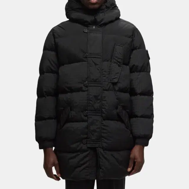Stone Island Black Hoodie Jacket
