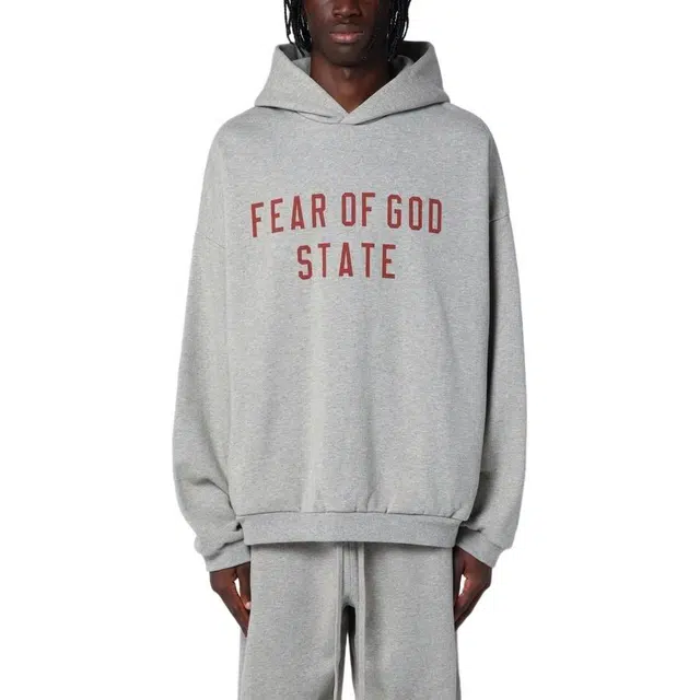 Fear of God Essentials Fall24 BACK TO SCHOOL Fleece Hoodie DARK HEATHER