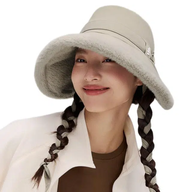 蕉下 保暖双面可戴遮阳户外百搭 棉 渔夫帽 女款