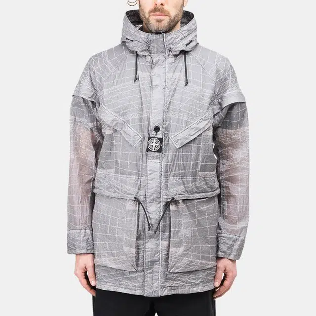 Stone Island SS21 Nylon Jacket Grey