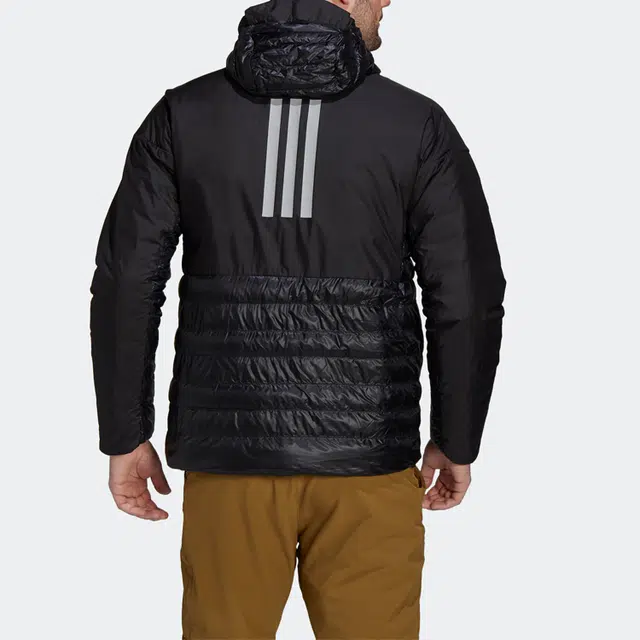 adidas Myshelter Down Hooded Jacket Logo