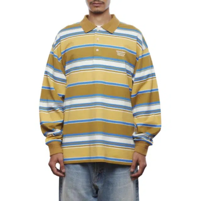 Liberaiders MULTI STRIPE LS POLO SHIRT Polo