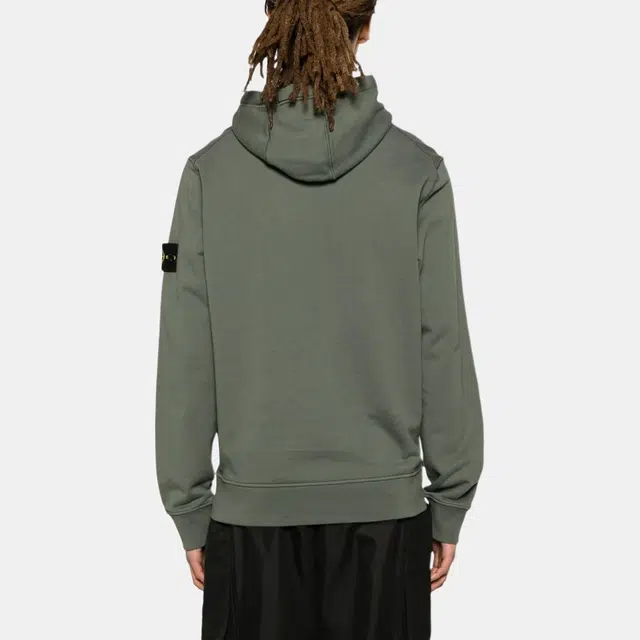 Stone Island Hooded Sweatshirt Green