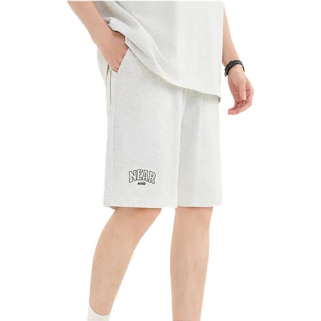 三福 时尚宽松直筒中腰休闲短裤 男款