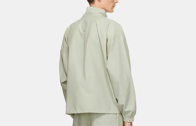 Fear of God Essentials Half-Zip Track Jacket Sage Logo